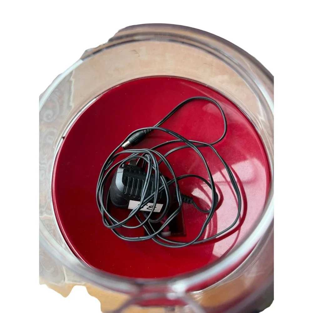 Brookstone CandyMan Motion Activated Candy Nut Dispenser Red Light Up Touch Free